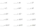 Multiplying Radical Expressions Worksheet Answers Also Worksheets 44 Lovely Simplifying Radical Expressions Worksheet Hi