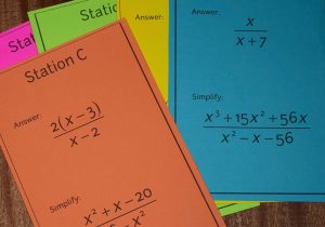 Multiplying Rational Expressions Worksheet Algebra 2 with Rational Expressions Scavenger Hunt Advanced Math
