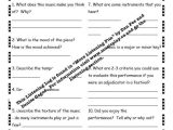 Music Worksheets for Middle School together with 83 Best Music Listening Activities Images On Pinterest