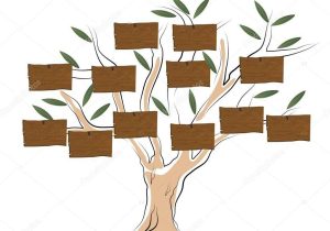 My Family Tree Free Printable Worksheets and Genealogical Tree Stock Vector Sarininka