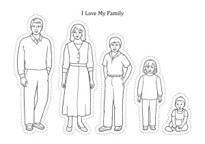 My Family Tree Free Printable Worksheets with Collection Of Lds Coloring Pages I Love My Family I Love My
