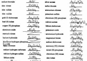 Names and formulas for Ionic Compounds Worksheet Also 15 New Stock Chemical formulas and Names Ionic Pounds