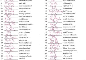 Naming Chemical Compounds Worksheet as Well as 18 Fresh Names and formulas for Ionic Pounds Worksheet Answers