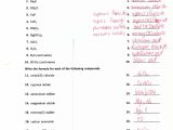 Naming Chemical Compounds Worksheet as Well as Chemical Names and formulas Worksheet Answers Choice Image