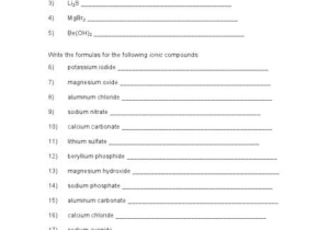 Naming Ions and Chemical Compounds Worksheet 1 as Well as Naming Chemical Pounds Worksheet Nabr Kidz Activities