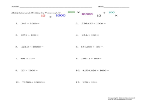 Natural Selection Worksheet Pdf or Grade Division with Decimals Worksheets 5th Grade Image Wo