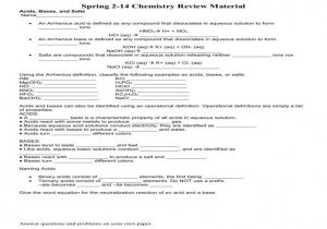 Neutralization Reactions Worksheet Answers Along with Acids Bases and Salts Worksheet