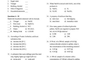 Neutralization Reactions Worksheet Answers as Well as Acids Bases Worksheet Worksheet Math for Kids