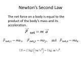 Newton's Laws Of Motion Review Worksheet Answers Along with Ppt Newtons Second Law Powerpoint Presentation Id