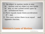 Newton's Laws Of Motion Review Worksheet Answers together with Newtons Laws Of Motion Online Presentation