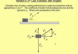 Newton's Laws Review Worksheet together with Newtonampaposs 2nd Law Example with Angles
