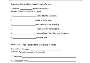 Noun Verb Sentences Worksheets as Well as 12 Best Subject Predicate Images On Pinterest