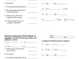 Nuclear Decay Worksheet or 16 Best C Nuclear Chemistry Images On Pinterest