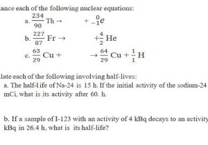 Nuclear Equations Worksheet with Answers Along with Nuclear Equations Worksheet with Answers Awesome Chemistry Archive