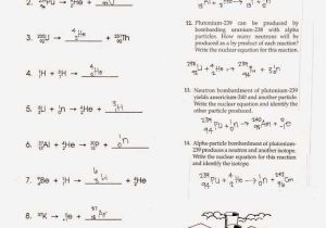 Nuclear Equations Worksheet with Answers together with Nuclear Decay Worksheet with Answers Page 34 Kidz Activities