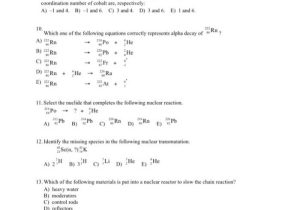 Nuclear Reactions Worksheet Answers as Well as Nuclear Reactions Worksheet Answers Awesome Chemistry Archive June