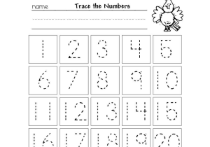 Number 1 Worksheets for Preschool as Well as Trace Numbers 1 20 for Your Beloved Preschool or Kindergarten Kids