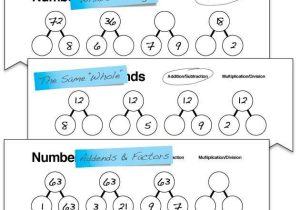 Number Bonds Worksheets as Well as Number Bonds Math Facts Families Chart and Worksheet