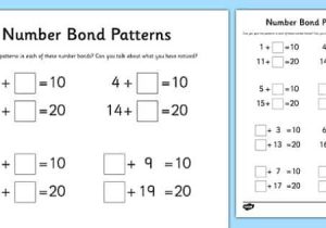 Number Bonds Worksheets with Mixed Number Bonds to 10 On Robots Worksheet Anaokulu