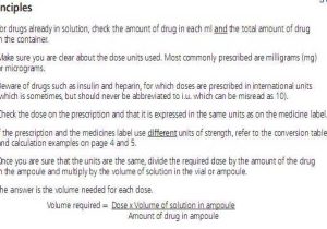 Nursing Dosage Calculations Worksheets and 01 Drug Dosages Calculation Review Of Mathematics