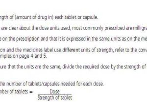 Nursing Dosage Calculations Worksheets or 01 Drug Dosages Calculation Review Of Mathematics