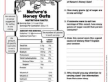 Nutrition Label Worksheet Answer Key Pdf or is Your Breakfast Healthy