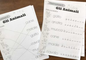 Nutrition Worksheets for High School Also Simple Italian Lessons for Kids Lezione 2 Gli Animali