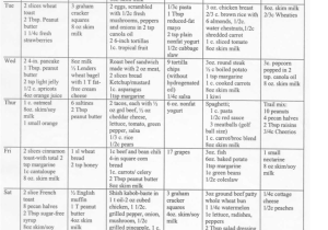 Nutrition Worksheets Pdf together with Printable Diabetic Meal Plans