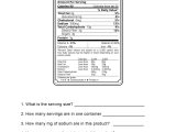 Nutrition Worksheets Pdf with Food Additives Worksheet Math Worksheets Activity Ks4 Multiple