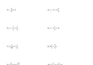 One Step Equations with Fractions Worksheet Along with Worksheets 47 Inspirational E Step Equations Worksheet High