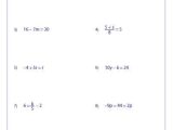 One Step Equations with Fractions Worksheet or E Step Equation Worksheets