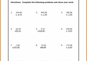 Operations with Decimals Review Worksheet Answer Key and Decimals Decimal Multiplication Worksheets Multiplying Decimals