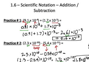 Operations with Exponents Worksheet together with Worksheet 1 6 Scientific Notation Kidz Activities
