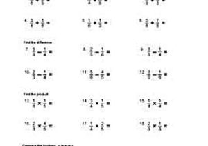 Operations with Fractions Worksheet Pdf Along with Fraction Tests and Worksheets