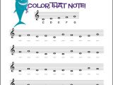 Opus Music Worksheets Also Color that Note Free Note Name Worksheet Treble Clef C Position