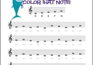 Opus Music Worksheets Also Color that Note Free Note Name Worksheet Treble Clef C Position