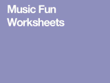 Opus Music Worksheets Also Music Fun Worksheets Homeschool Pinterest