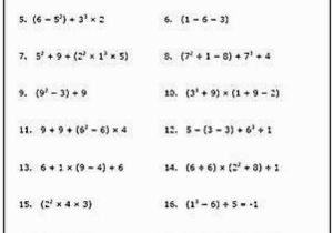 Order Of Operations Worksheet 6th Grade and 53 Impressive Fifth Grade Math Worksheets order Operations – Free