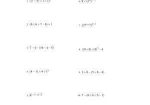 Order Of Operations Worksheet 6th Grade together with 139 Best Maths order Of Operations Images On Pinterest