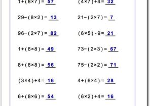 Order Of Operations Worksheet 6th Grade with 1772 Best Math Worksheets Images On Pinterest
