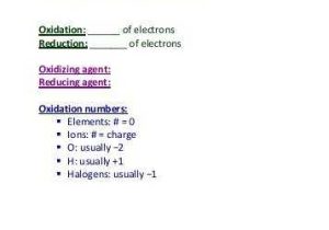 Oxidation Reduction Reactions Worksheet Along with the Redox Regents Review Worksheet