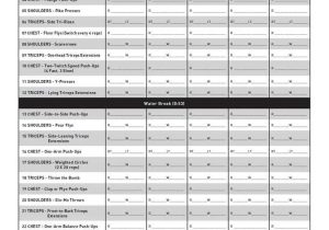 P90x Shoulders and Arms Worksheet as Well as 37 Best Fitness Images On Pinterest