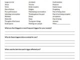 Panic attack Worksheets Pdf as Well as Stress Management Stress Management Identifying Triggers for