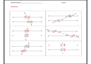 Parallel and Perpendicular Lines Worksheet Answers Along with Worksheets Parallel Lines and Transversals Worksheets Opos