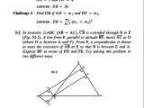 Parallel Lines and Proportional Parts Worksheet Answers as Well as Challenging Problems In Geometry