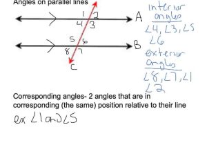 Parallel Lines and Transversals Worksheet Answers or Angles On Parallel Lines