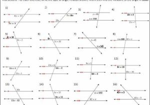 Parallel Lines Cut by A Transversal Worksheet Answer Key and Parallel Lines and Transversals Worksheet Inspirational 35 Handy