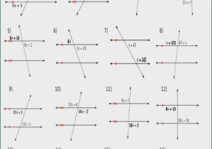 Parallel Lines Cut by A Transversal Worksheet Answer Key and Parallel Lines and Transversals Worksheets Gallery Worksheet Math