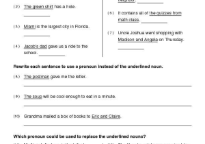 Parallel Structure Practice Worksheet as Well as 159 Free Personal Pronouns Worksheets
