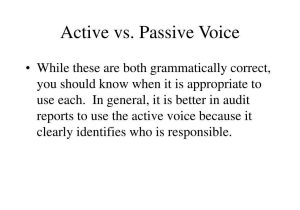 Passive Voice Worksheets or Voice Active Vs Passive Voice Bing Images